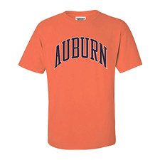 fashion orange Auburn arch t-shirt